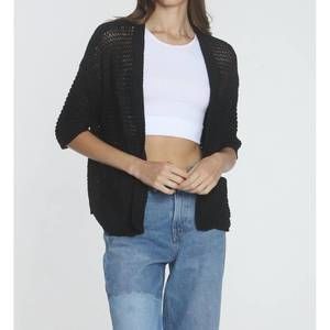 NEW LABEL+THREAD women's charlotte cardigan in black
